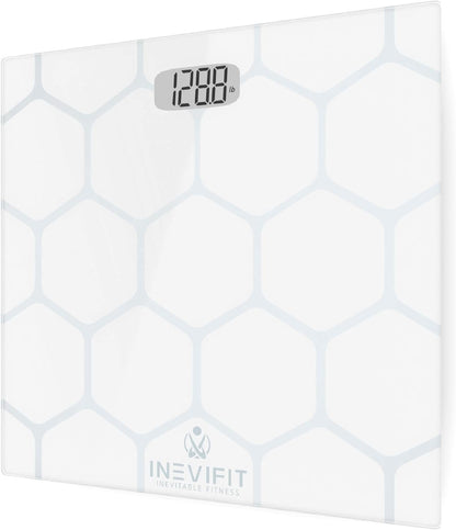 Bathroom Scale, Highly Accurate Digital Bathroom Body Scale, Measures Weight up to 400 Lbs. Includes Batteries