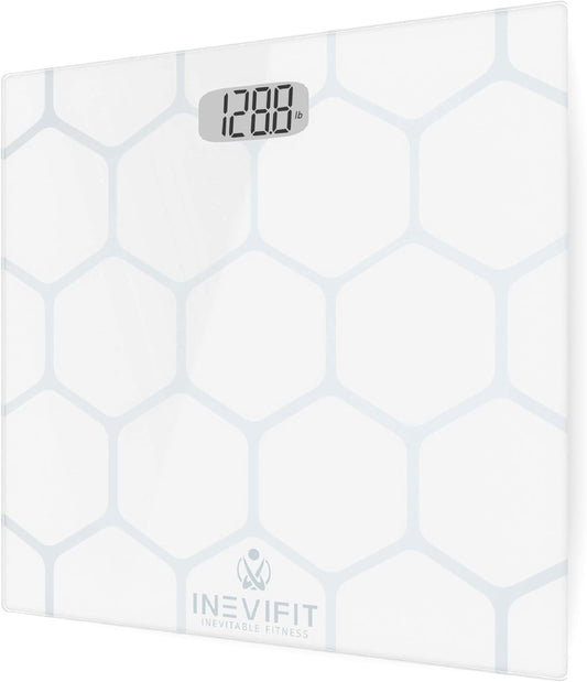 Bathroom Scale, Highly Accurate Digital Bathroom Body Scale, Measures Weight up to 400 Lbs. Includes Batteries