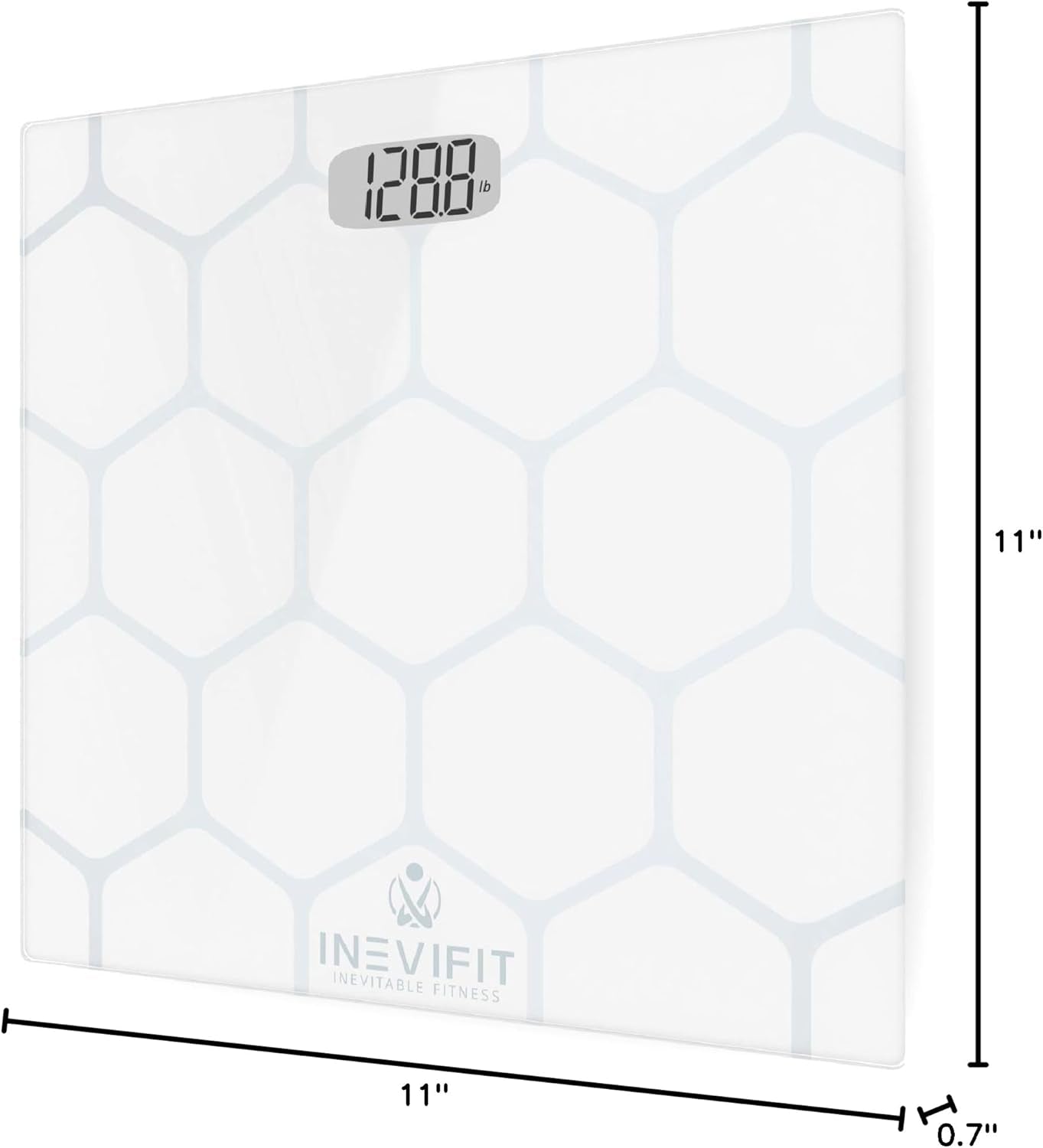 Bathroom Scale, Highly Accurate Digital Bathroom Body Scale, Measures Weight up to 400 Lbs. Includes Batteries